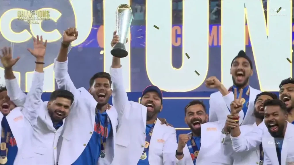 India Crowned Champions Trophy 2025  Winners After Thrilling Victory Over New Zealand